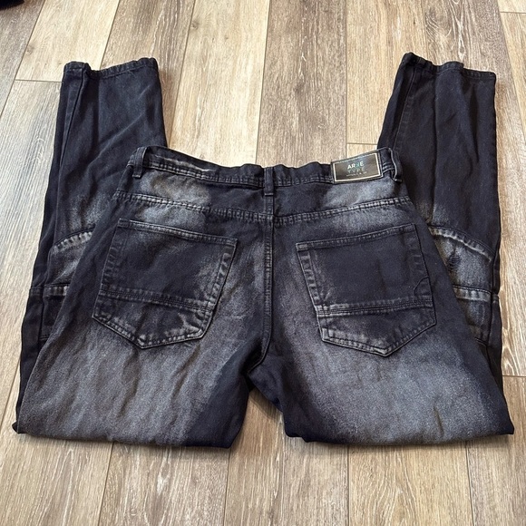 🔥men ARKETYPE 100% Cotton black distressed jeans size 36x32 Excellent condition. - Picture 9 of 9